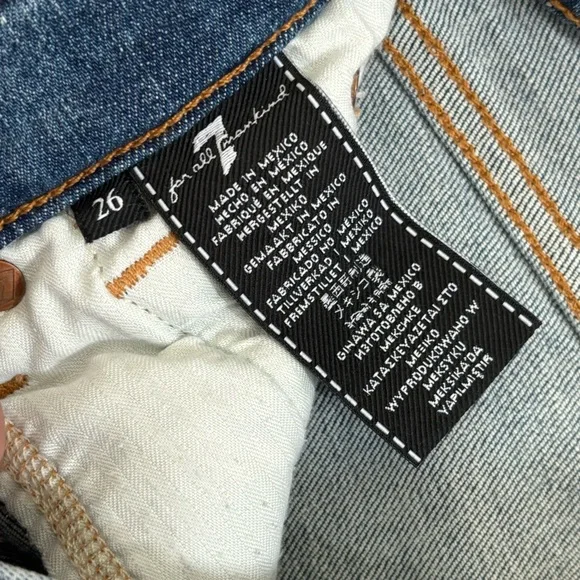 • [7 for all Mankind] High Waist Slim Kick Jean • - Picture 5 of 11